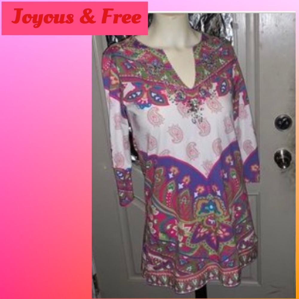 Joyous & Free Beaded/Sequins Tunic/Dress! 🌟